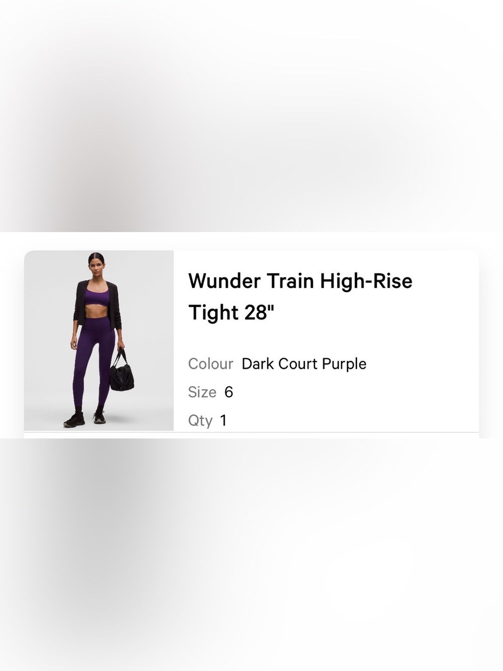 Wunder Train Hi-Rise Tight 25”in Dark Court Purple